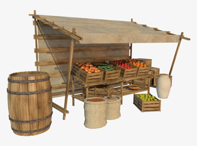 Market Transparent Background - Medieval Market Stall Png, transparent png