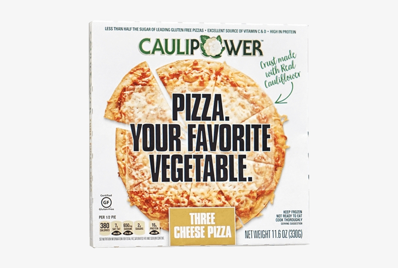 Pizza - Cauliflower Margherita Pizza Frozen, transparent png