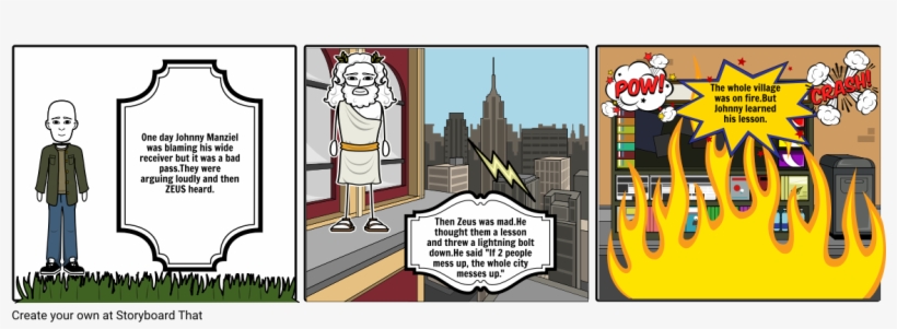 Zeus And His Mighty Bolt - Cartoon, transparent png