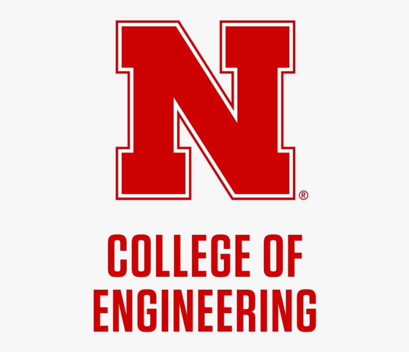 Red N Over 2-line College Of Engineering Word Mark - University Of Nebraska - Lincoln Huskers Rambler 10, transparent png