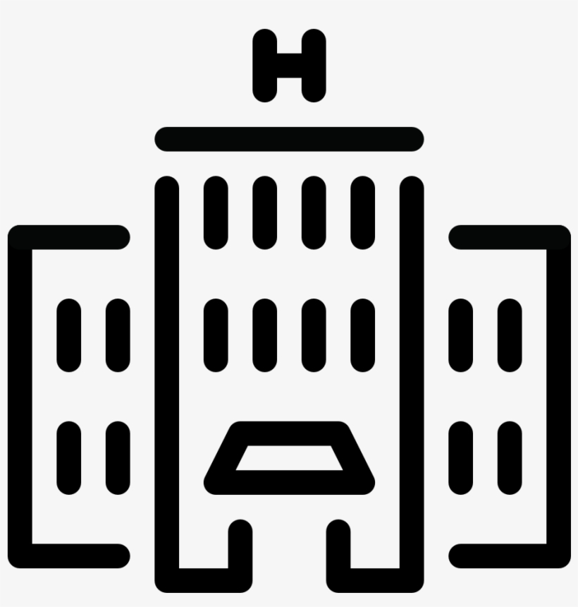 Building Hotel Icon - Building Monoline Logos, transparent png