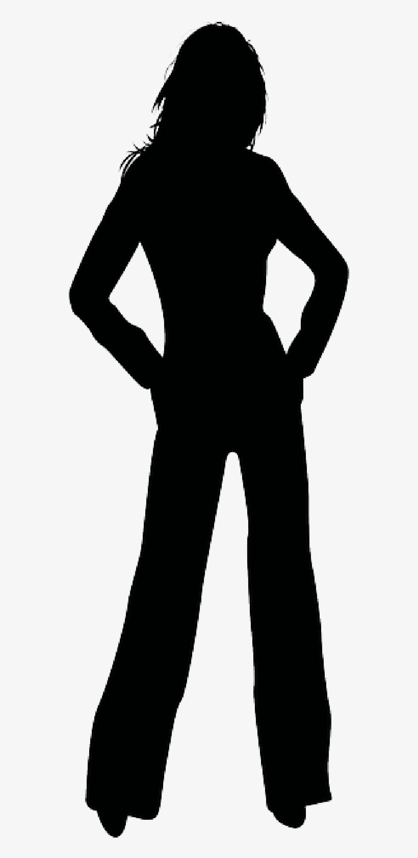 Human - Teen Girl Silhouette Png, transparent png