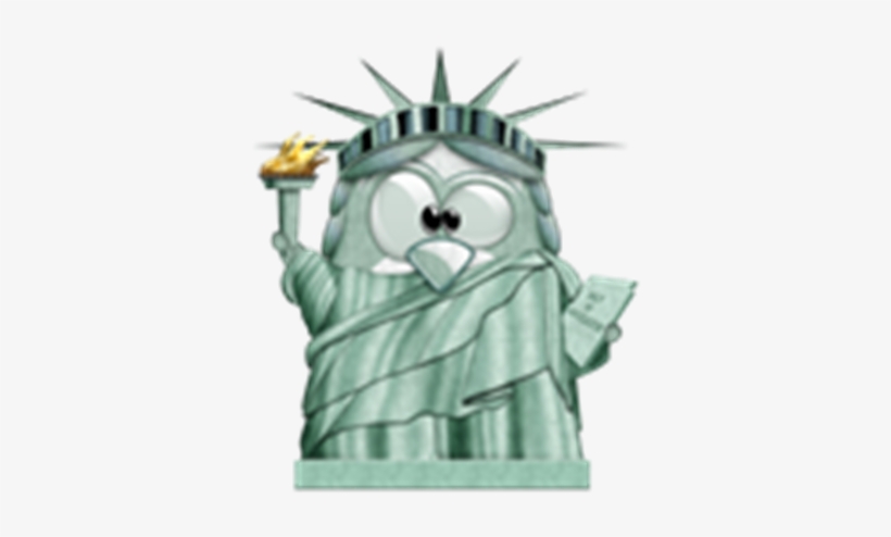 Statue Of Tux - Penguin Statue Of Liberty, transparent png