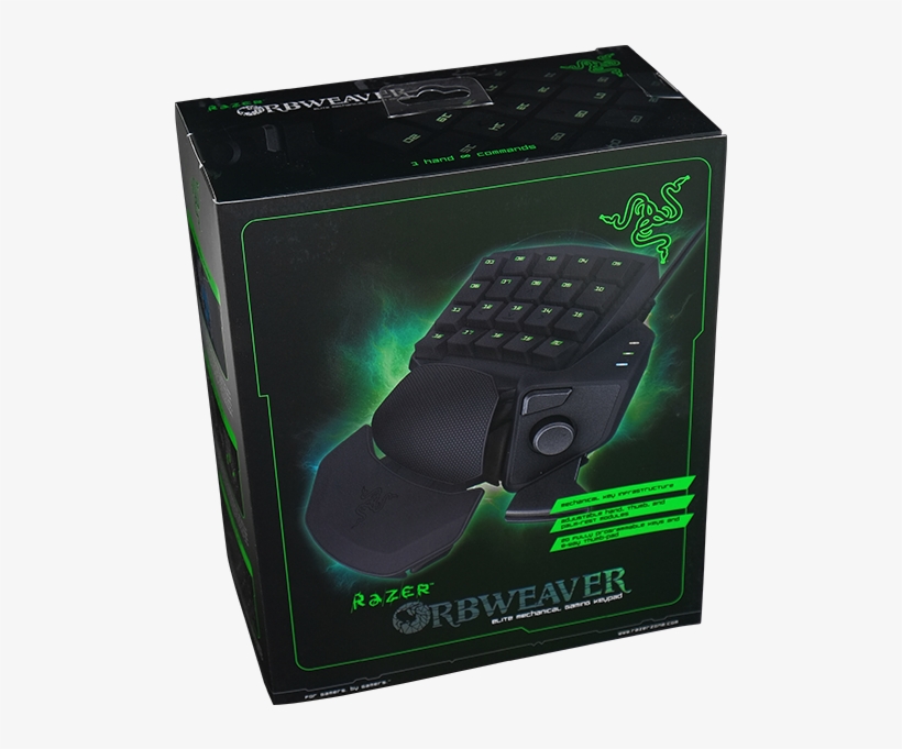 Razer Orbweaver 07 Gallery New - Orbweaver Chroma Mechanical Gaming Keypad, transparent png