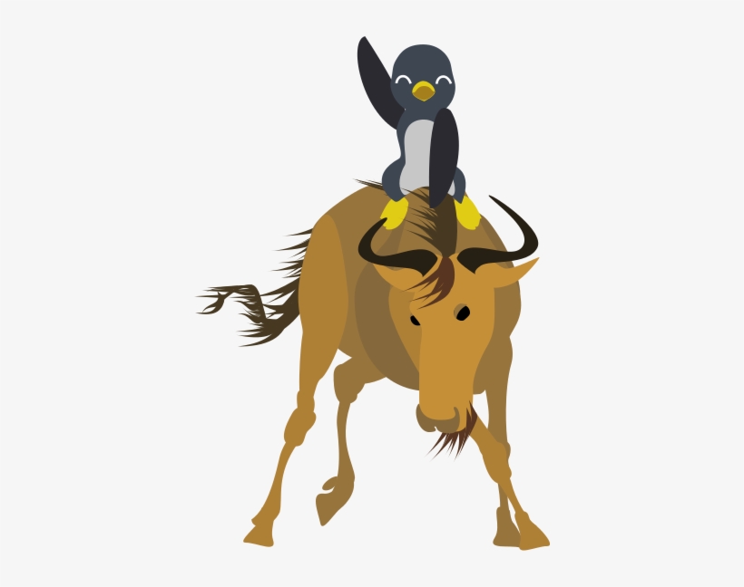 Gnu-tux - Gnu Linux, transparent png