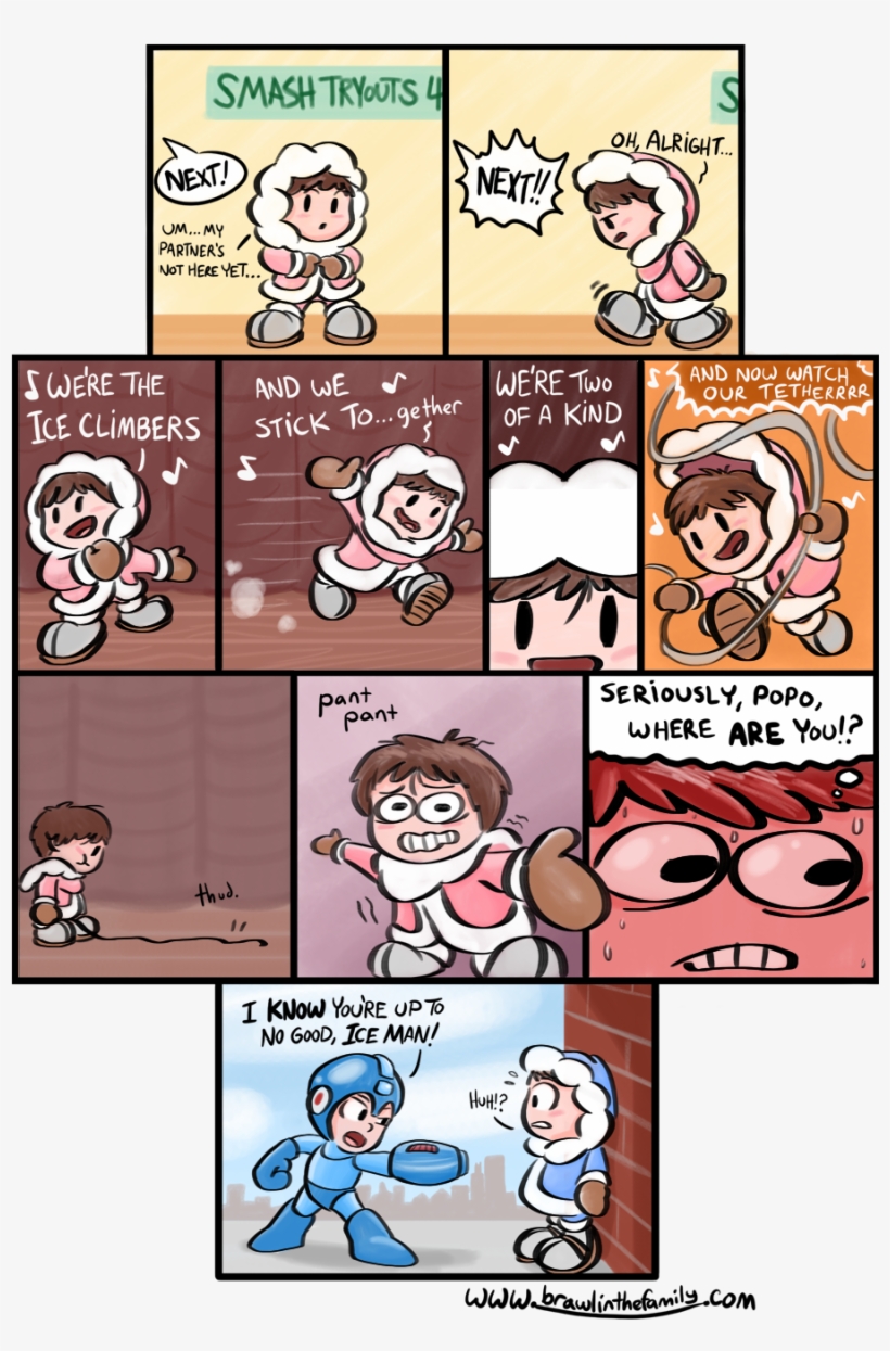 Smash Tryouts4 Oh, Alright - Super Smash Bros Ice Climbers Comic, transparent png