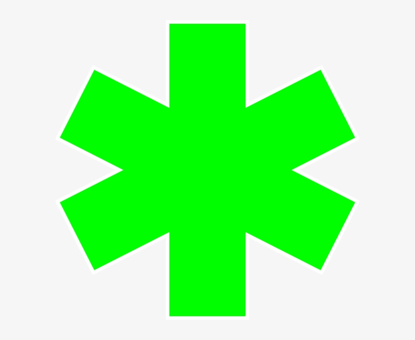 Clipart Library Library Ambulance Clipart Green - Green Star Of Life, transparent png