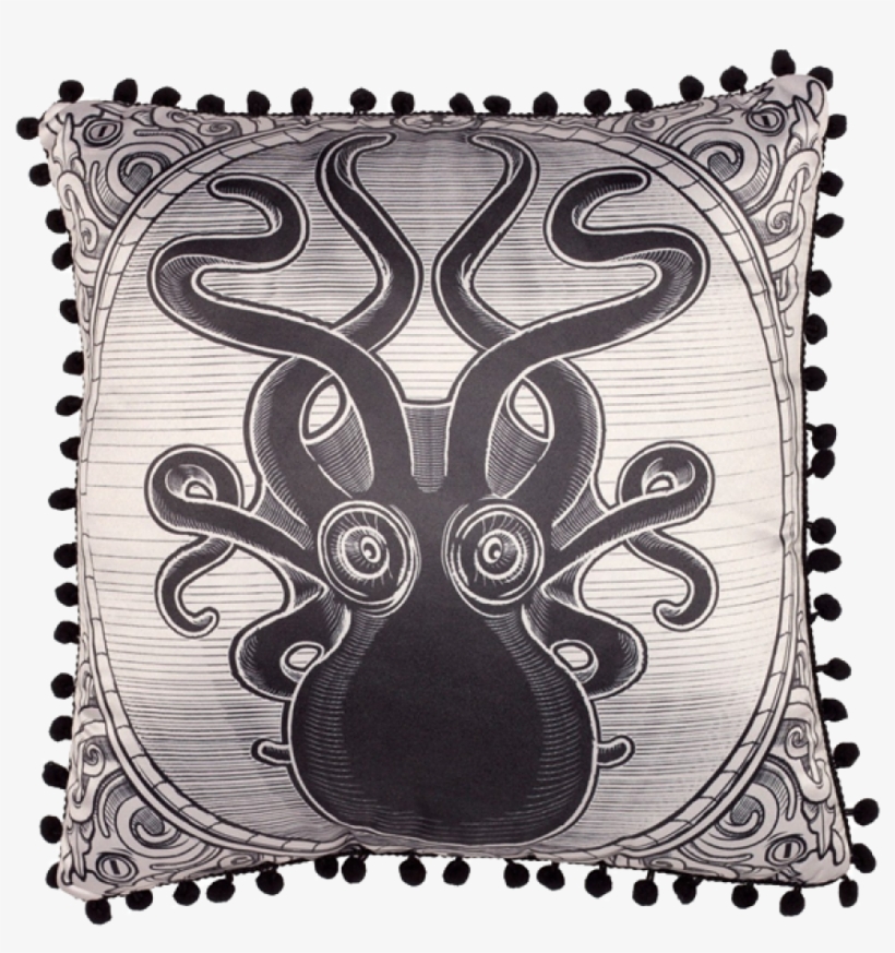 Kraken Up Pillow - Sourpuss Kraken Up Shower Curtain, transparent png