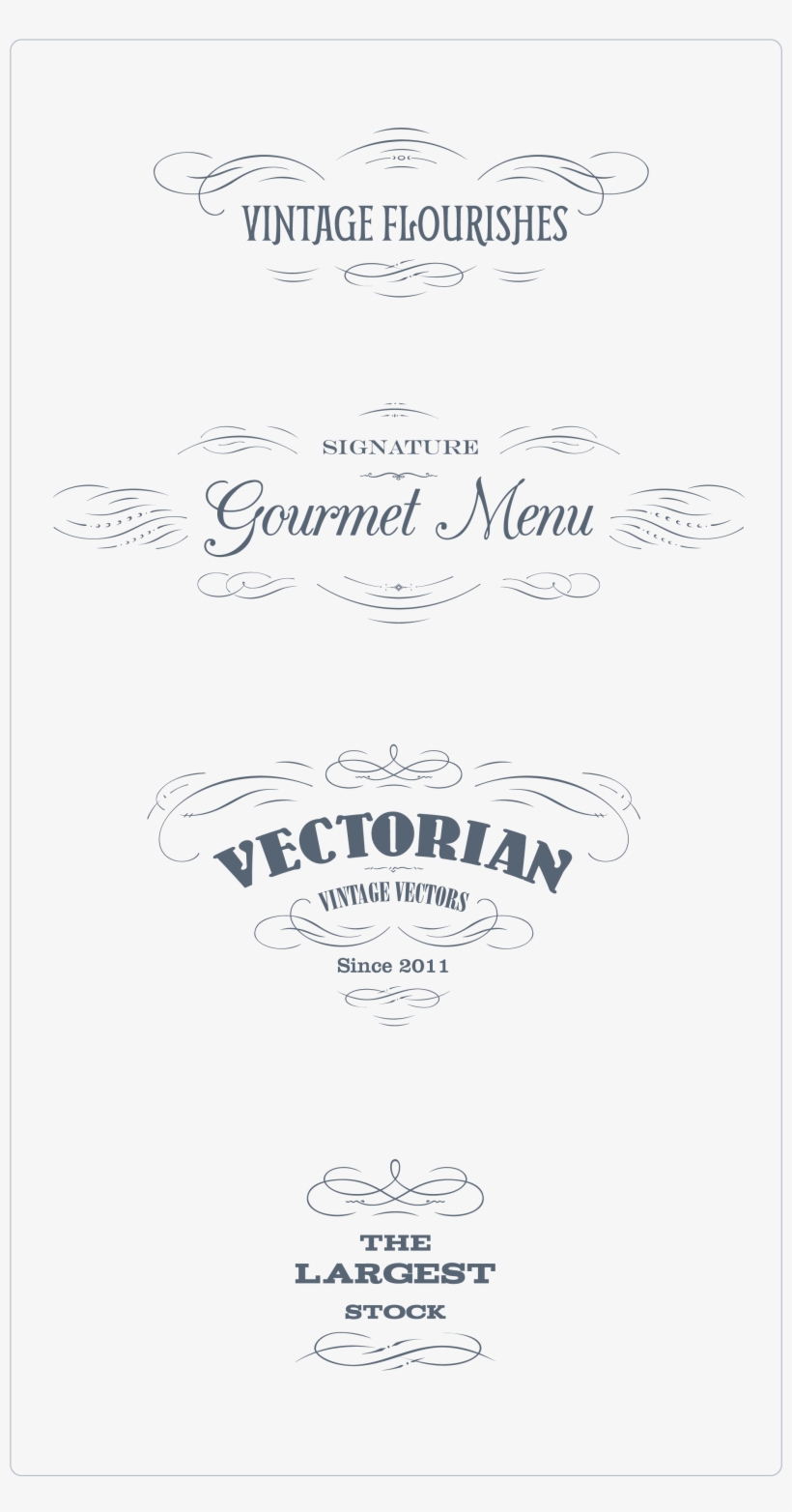 Preview All The Vector Ornaments Included, Traced By - Paper, transparent png