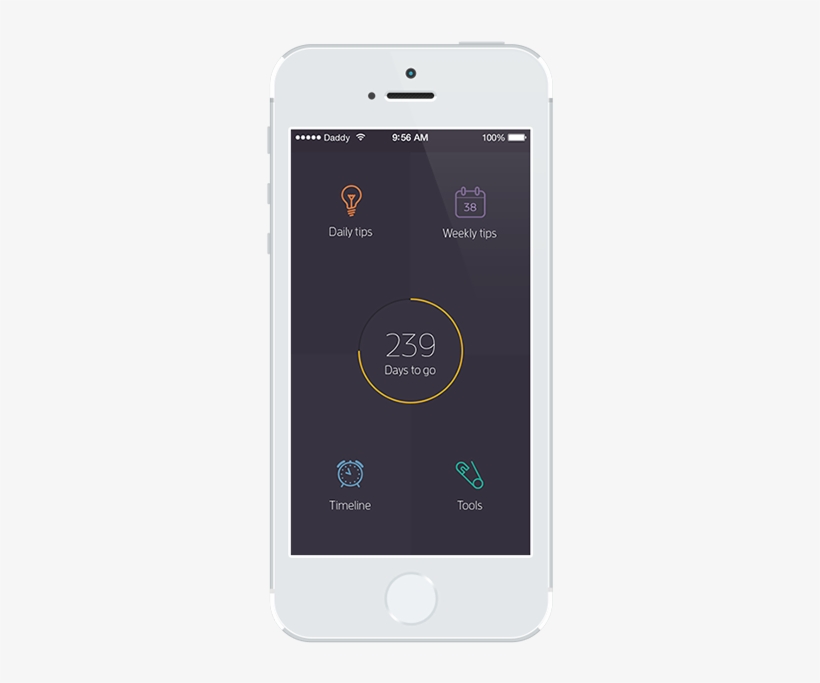 App Main Menu 4 - Smartphone, transparent png