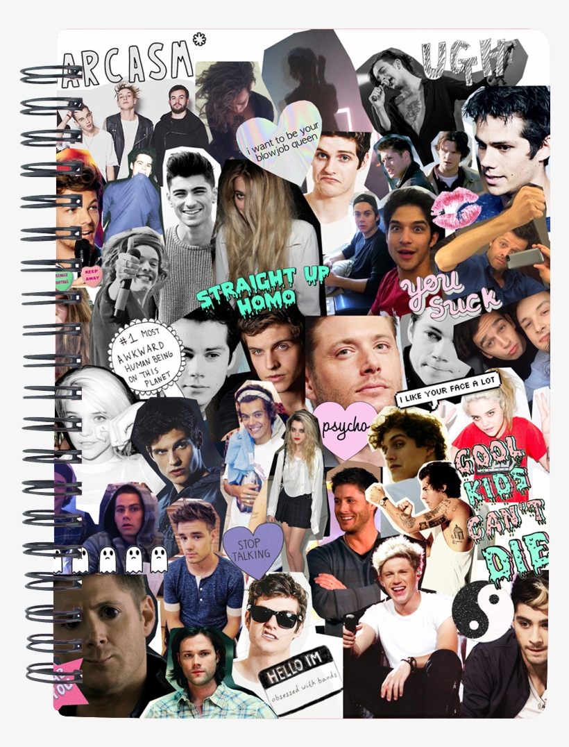 Libretas Forradas Con Collage, transparent png
