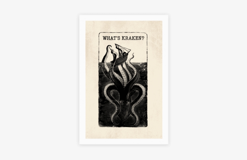 What's Kraken Poster - Kraken T Shirt, transparent png