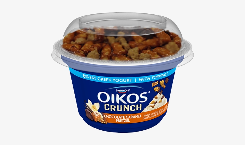 Chocolate Caramel Pretzel Crunch - Oikos Peanut Butter Banana Yogurt, transparent png