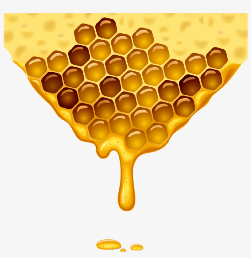 Honeycomb Background Png Download - Flowing Honey, transparent png