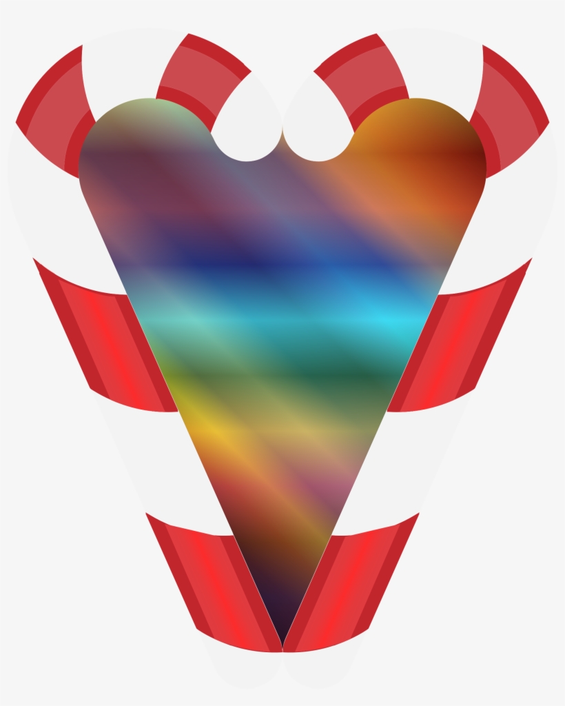 This Free Icons Png Design Of Candy Cane Heart 3, transparent png