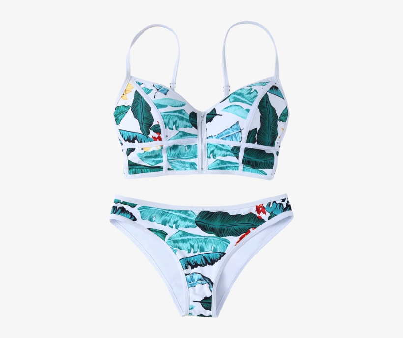 Zippered Tropical Bikini - Hombre Squadra Traje De Baño, transparent png