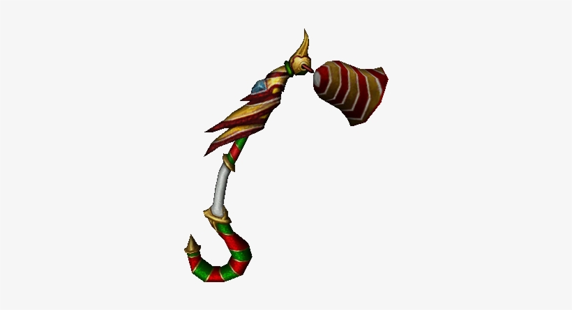 3d-candy Cane Bell - Christmas Skin Weapon Metin2, transparent png