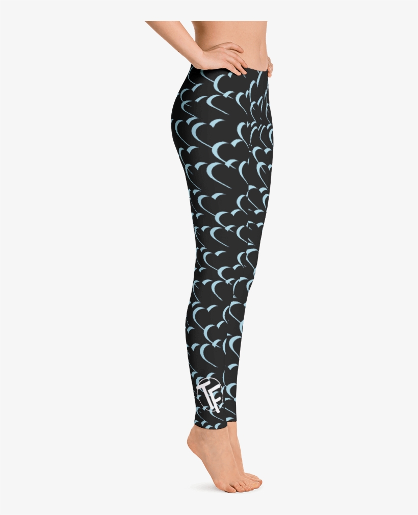 Tyfe Black And Blue Hearts Leggings - Fire Mage Warlock Armor Costume Leggings, transparent png