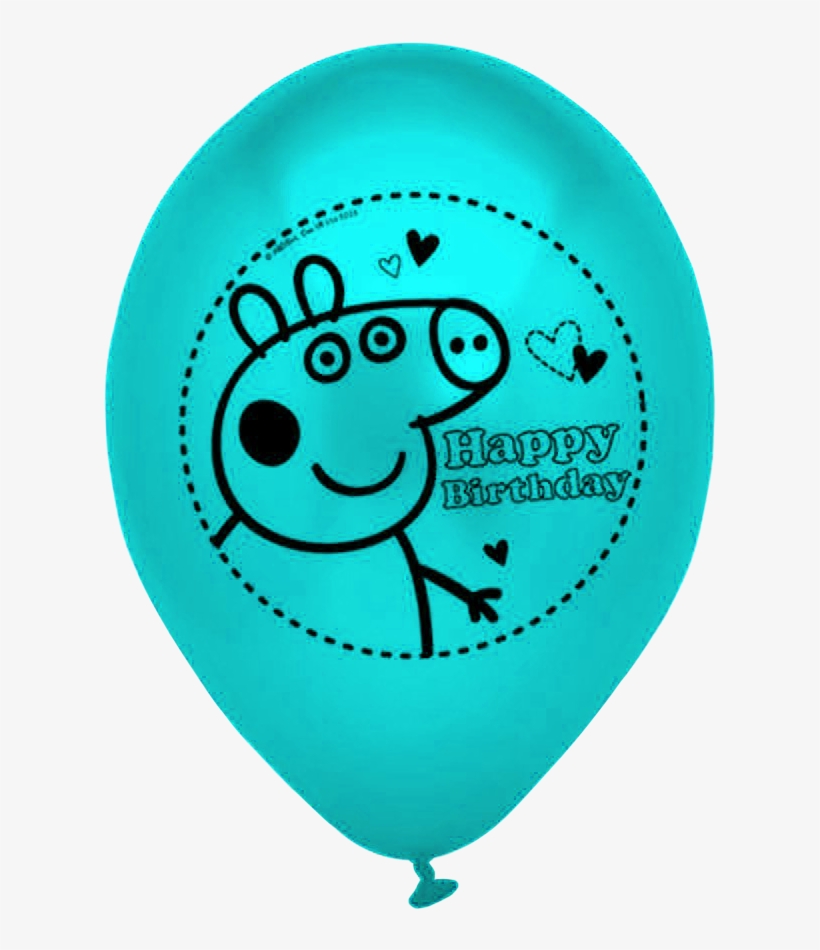 Peppa Pig Latex Balloons (pk 10), transparent png