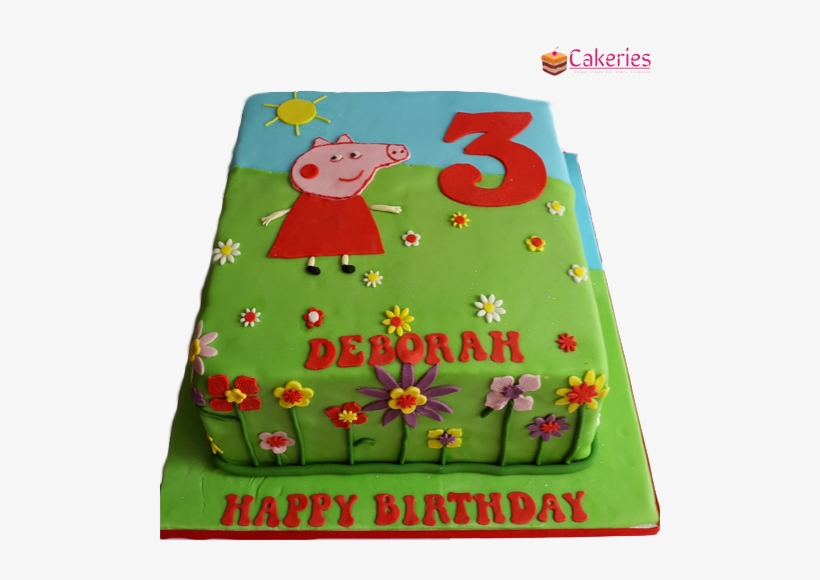 Peppa Pig Cake - Birthday, transparent png