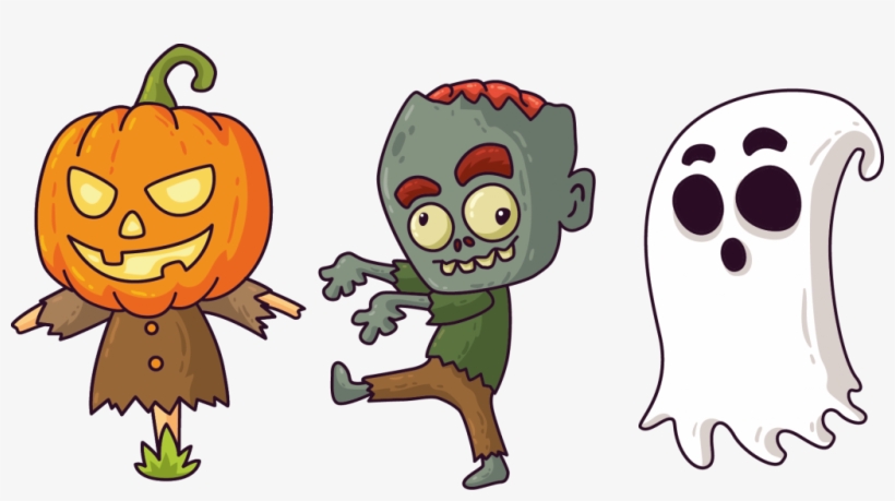 Scarecrow Zombie Ghost - Halloween Personajes, transparent png