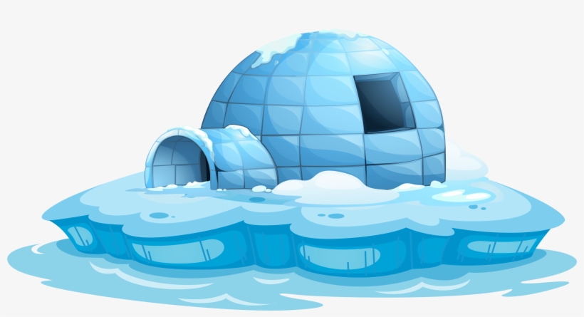 Igloo Cartoon, transparent png