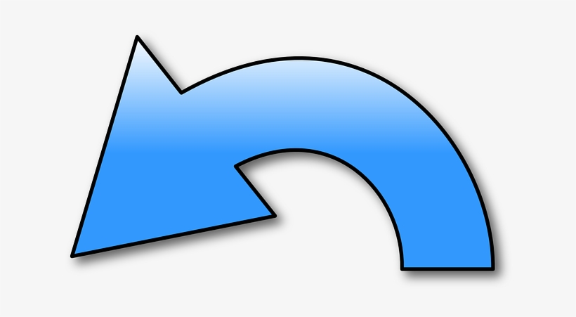 Icon, Blue, Arrow, Arch, Undo, Dustin - Flechas Hacia La Izquierda, transparent png