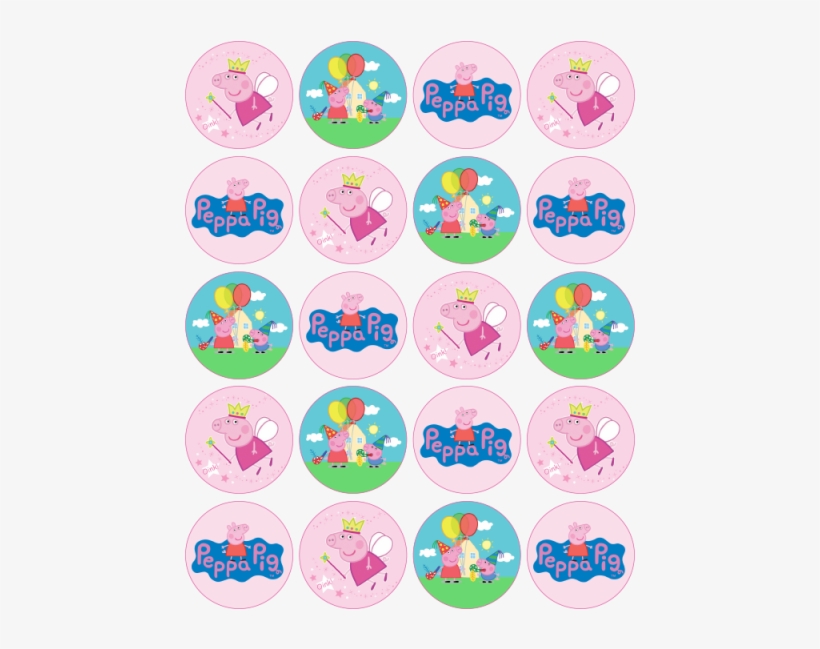 Peppa Pig Cupcakes - Topper Peppa Pig Png, transparent png
