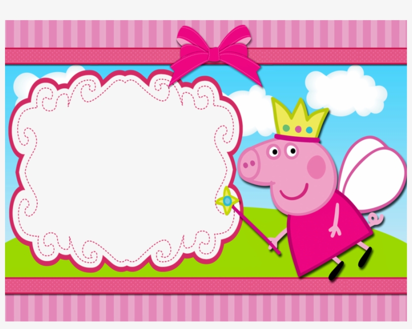 Texto Para Convite De Aniversário Infantil Clipart - Festa Peppa Pig Convite, transparent png