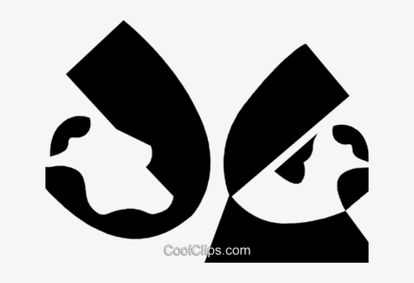 Masks Clipart Comedy Drama - Drama, transparent png