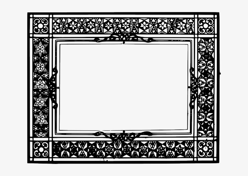 Old, Black, Celtic, Certificate, Outline, Frame, Design - Frame Design Black And White, transparent png