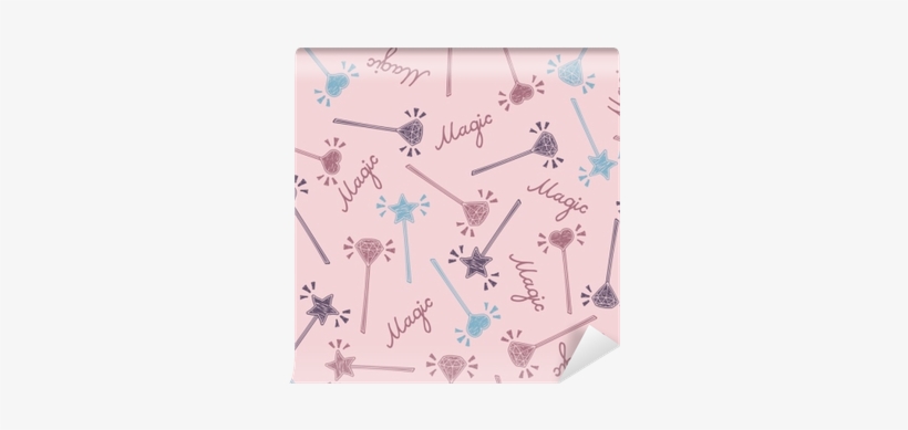 Magic Wand Seamless Pattern In Hand Drawing Style - Pattern, transparent png