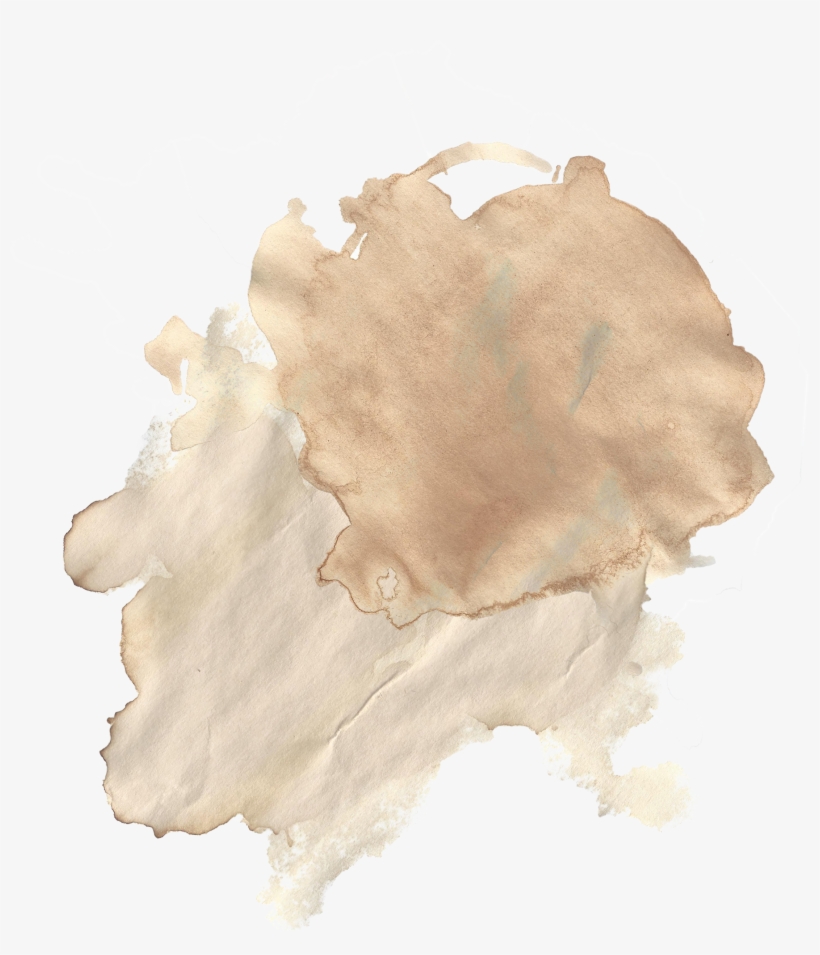 Started By Placing Two Coffee Stains On Top Of Each - Watercolor Paint, transparent png