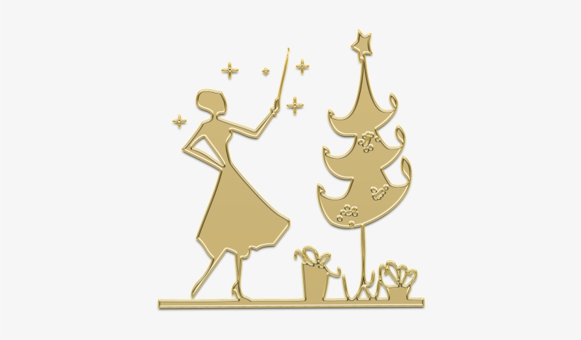 New Year's Eve,christmas,christmas Tree,golden,gold - Christmas Day, transparent png