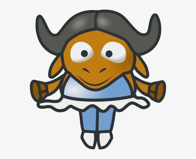 Tonyk Baby Gnu Ballerina Svg Clip Arts 570 X 583 Px, transparent png