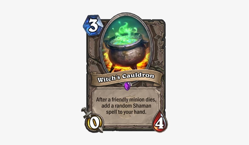 Witch's Cauldron - Witches Cauldron Hearthstone, transparent png