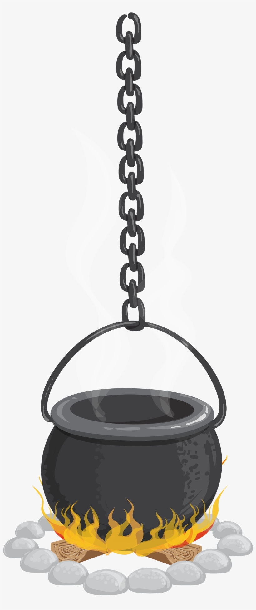 Hanging Cauldron Clipart, transparent png