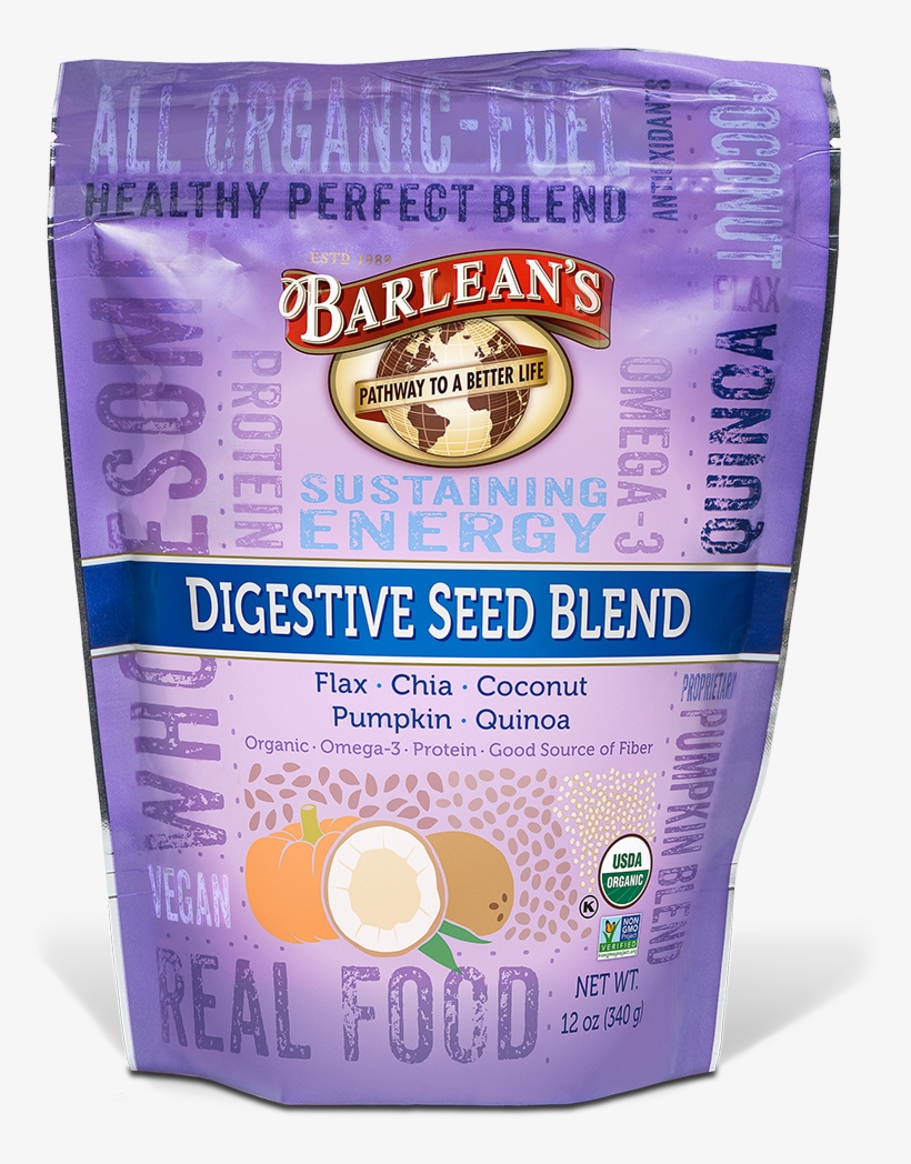 Organic Digestive Seed Blend - Barlean's Omega Swirl Fish Oil - Lemon Zest - 8 Fl, transparent png