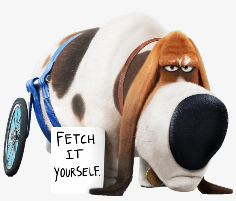 Бассет-хаунд Попс - Quote The Secret Life Of Pets, transparent png