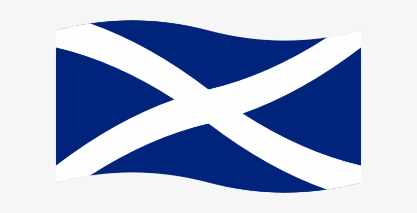 Scotland Flag Clipart Waving - St Andrews Flag Clip Art, transparent png