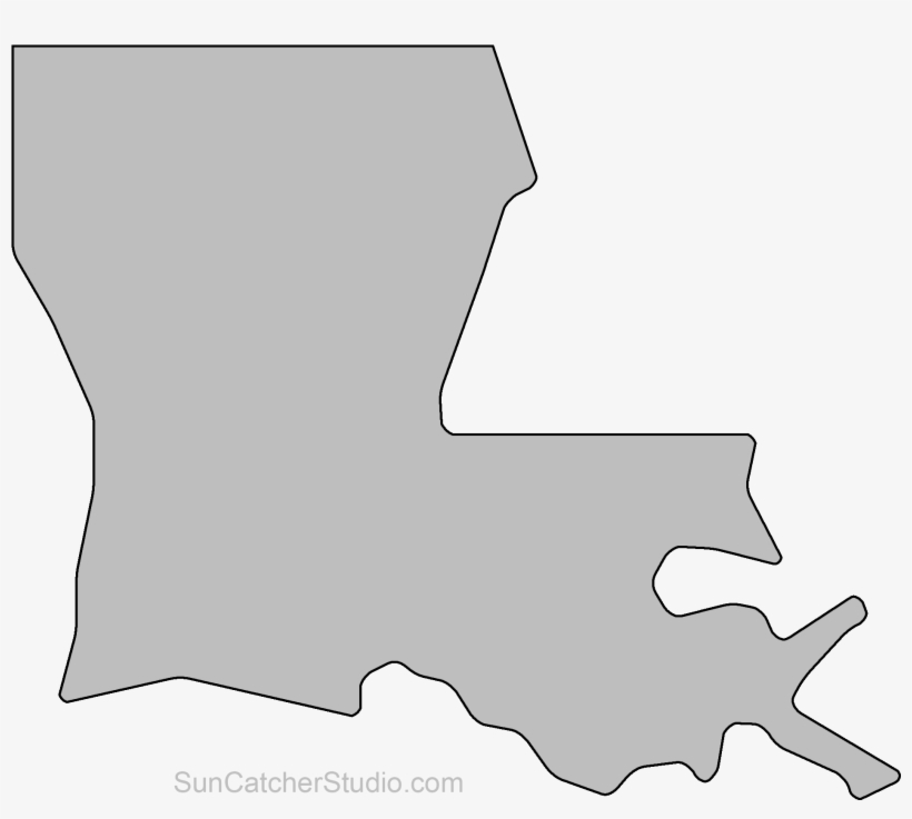 Visit - Louisiana State Outline Wood, transparent png