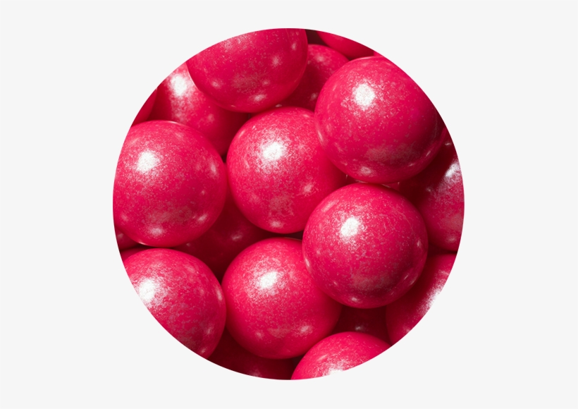 Shimmer Bright Pink 1-inch Gumballs - Bright Pink Shimmer Gumballs, transparent png