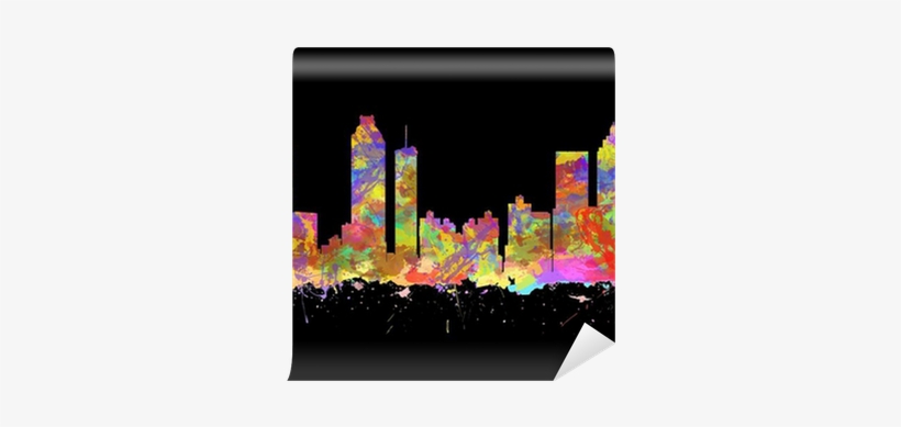 Watercolor Art Print Of The Skyline Of Atlanta Georgia - Atlanta, transparent png