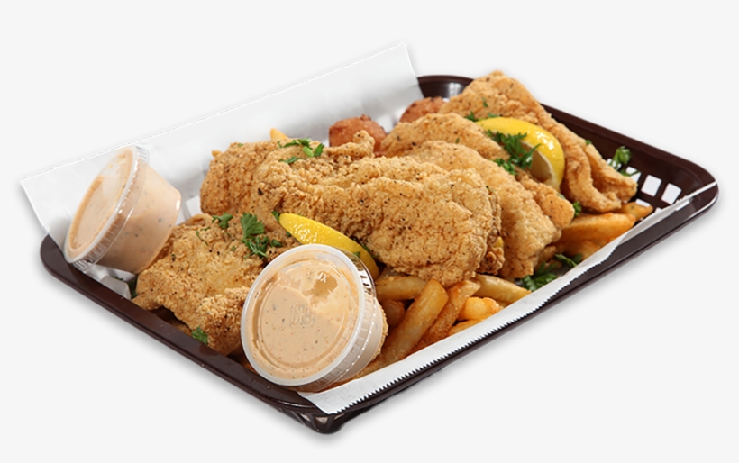 Catfish With Rice Png - Platter Of Bridge Rolls, transparent png