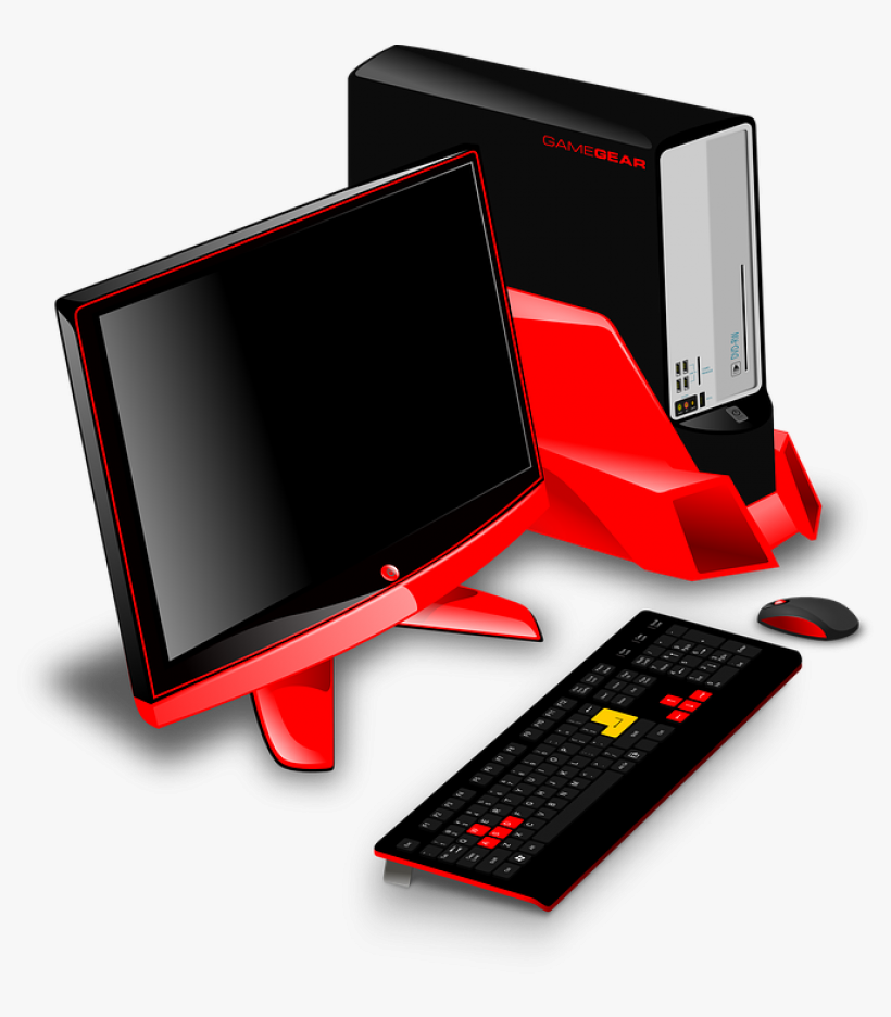 Gaming Pc Setup Clipart Png Image - Computer Png, transparent png