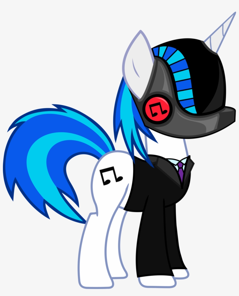 Daft Punk Clipart My Little Pony - Daft Punk Vinyl Scratch, transparent png