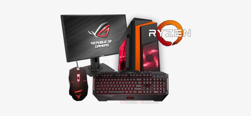 Amd Ryzen 5 Quad Core - Amd Ryzen Gaming Pc, transparent png