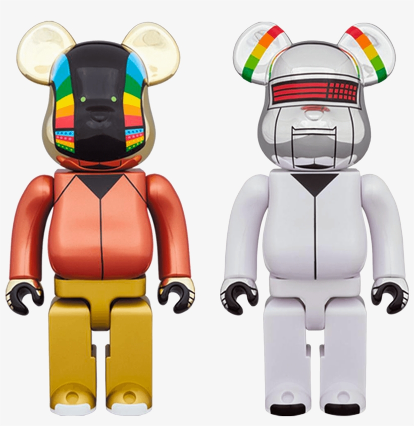 Be@rbrick 400% Daft Punk Discovery 2-pack Black - Bearbrick Daft Punk Discovery, transparent png