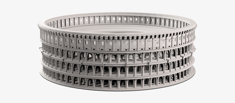 Roman Colosseum 3d Model Max Obj Mtl Fbx 2 - Colosseum 3d Png, transparent png