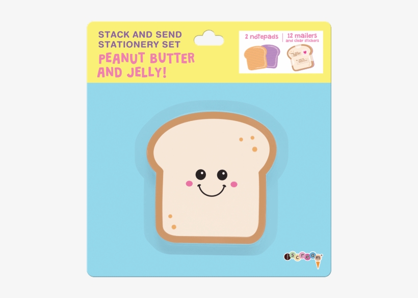 Picture Of Peanut Butter And Jelly Stack & Send Stationery - Peanut Butter And Jelly Sandwich, transparent png